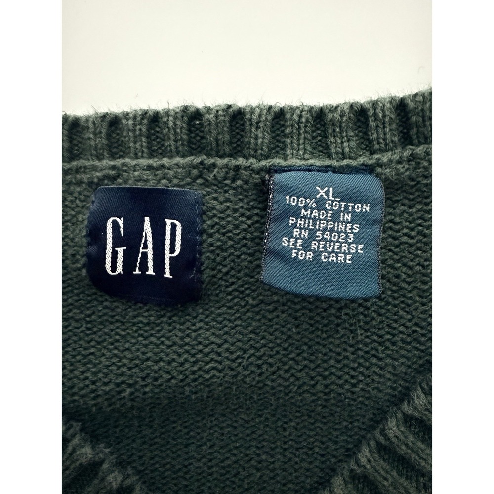 Vintage 90s Gap Argyle Sweater Vest Mens XL Preppy Academia Heritage Classic - Picture 5 of 6